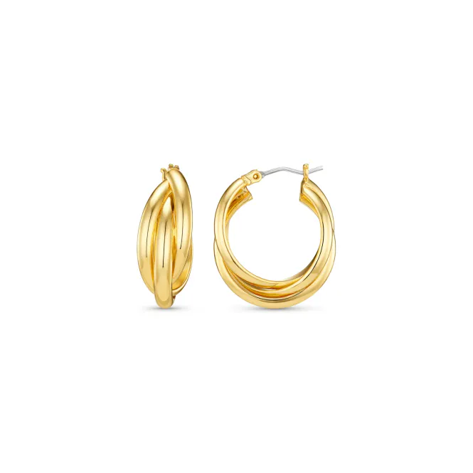 Hovedbilde 26407 Interlocking Hoop Earrings