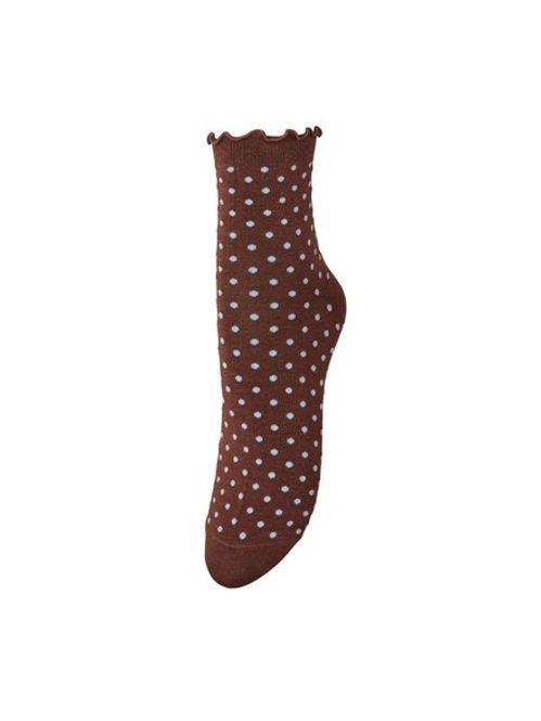 Hovedbilde Dotted Frilla Short Sock - Black / Chocolate ...